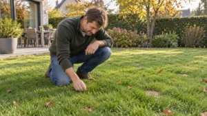 Gazon dat na de zomer weer gelijkmatig groen groeit